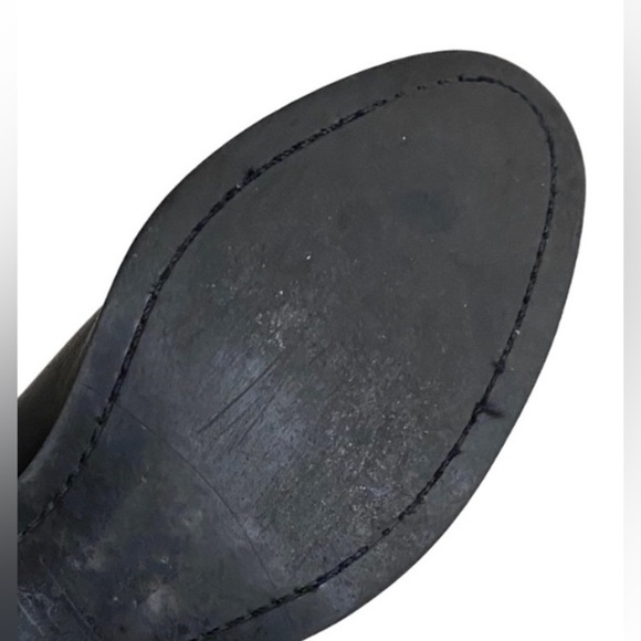 Country Road Black Leather Chelsea Ankle Boots - Picture 11 of 12